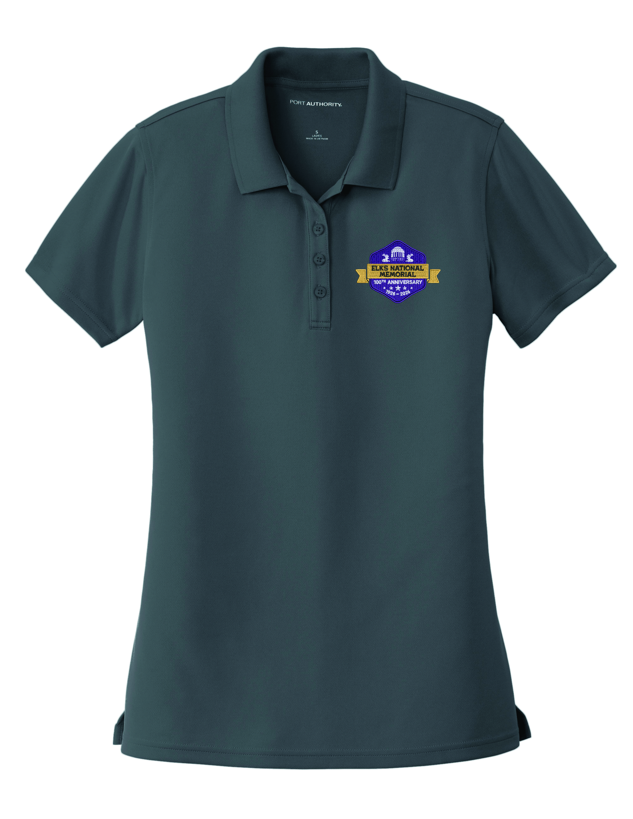 Ladies Polo 100th Anniversary National Memorial Steel Grey