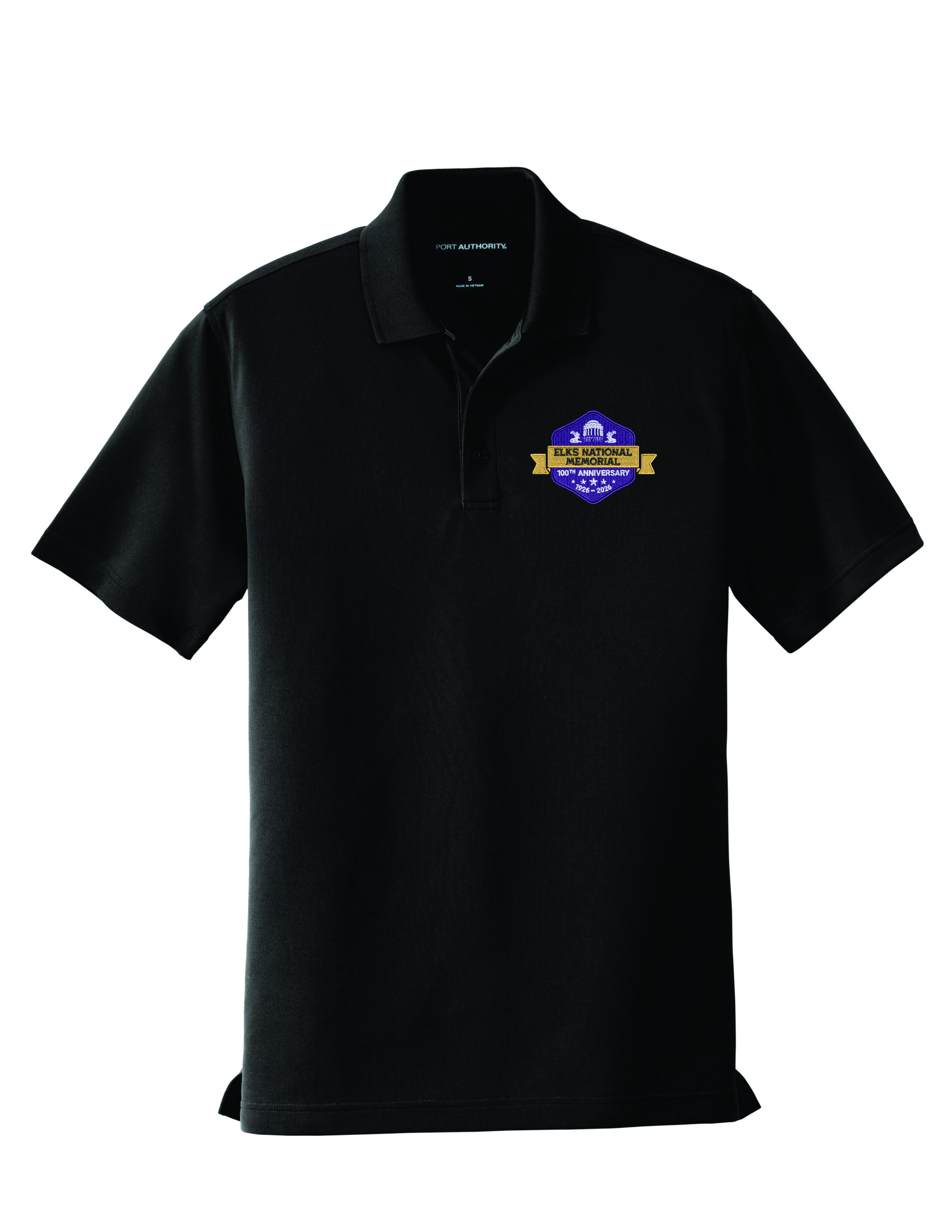 Mens Polo 100th Anniversary Of National Memorial Black