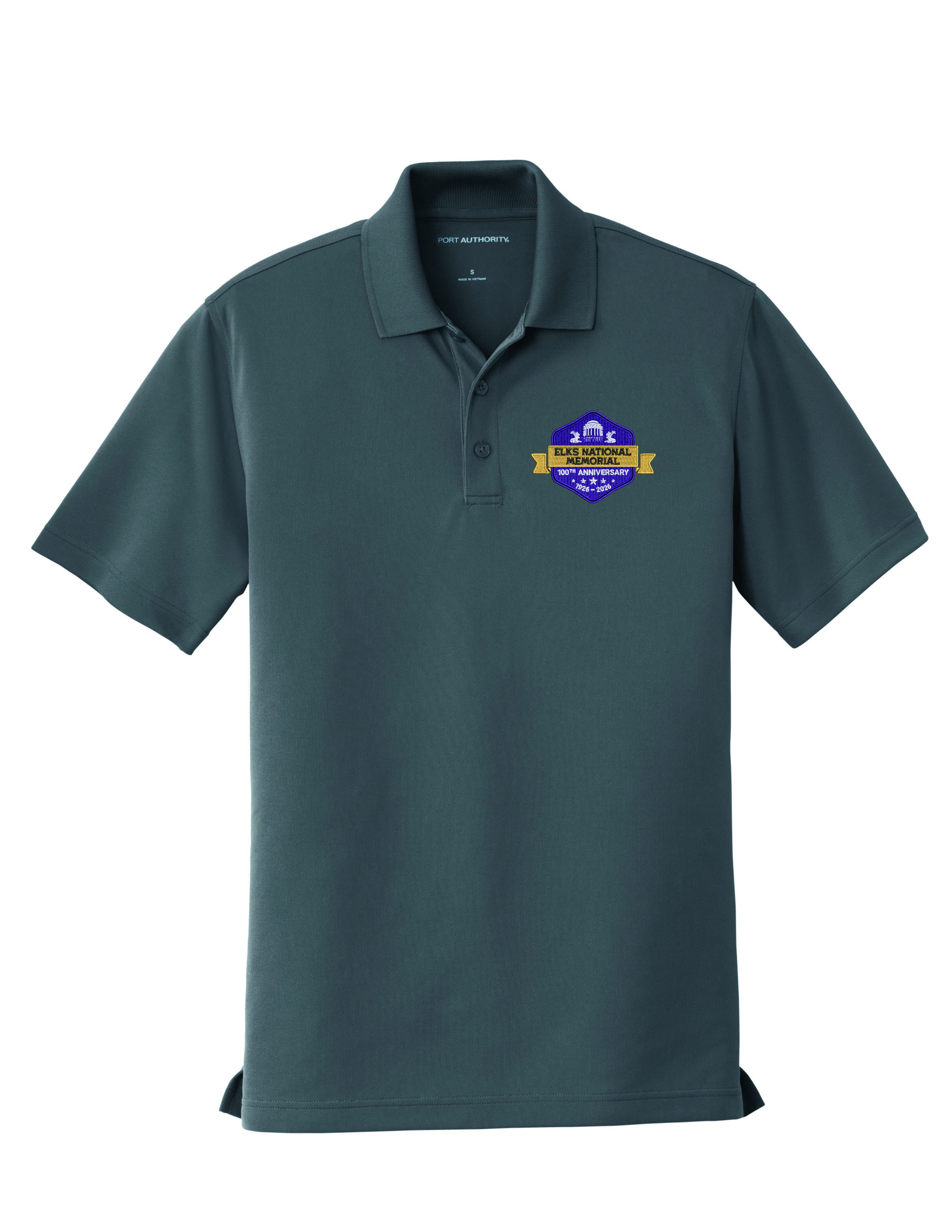 Mens Polo 100th Anniversary Of National Memorial Steel Grey