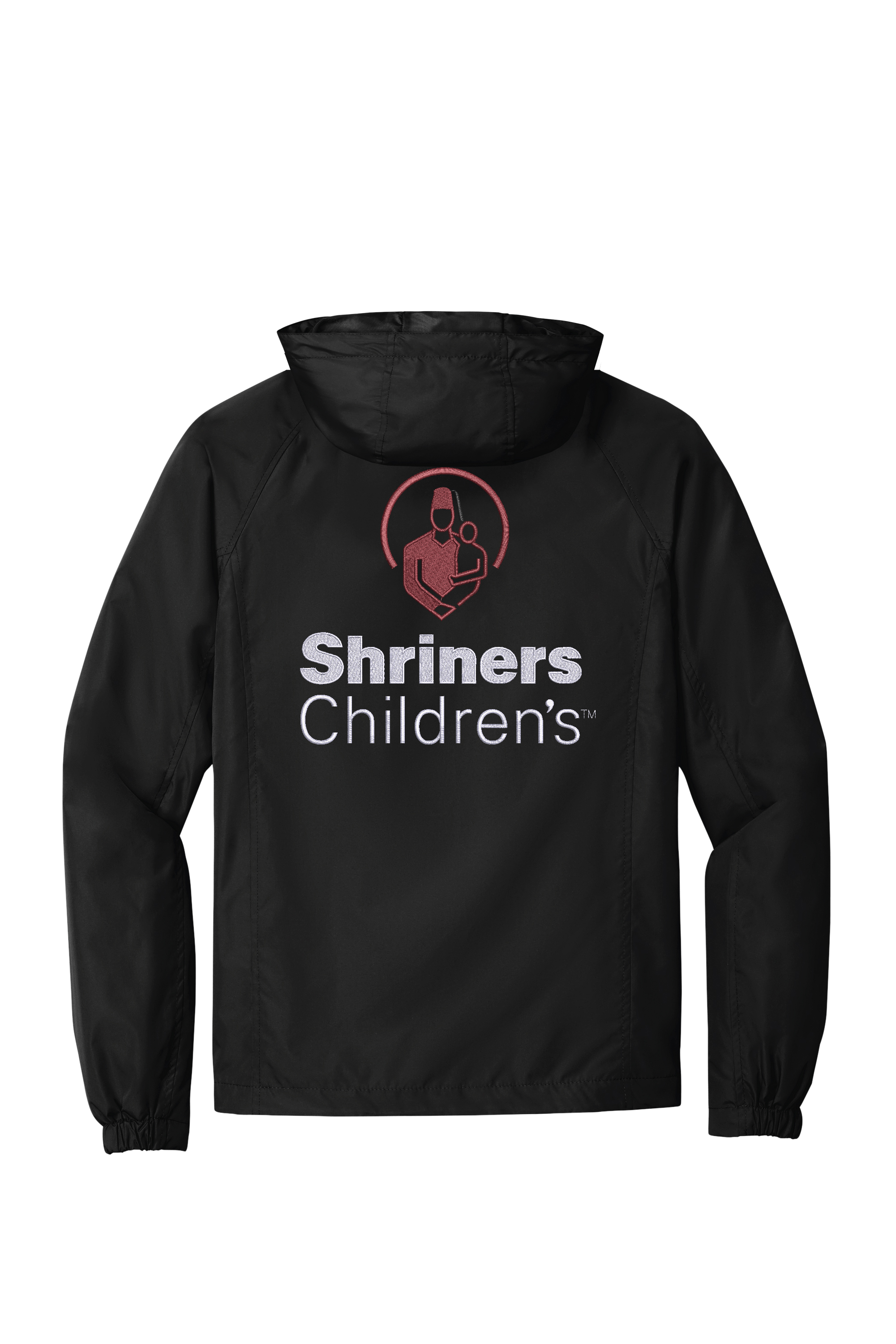 Shriners Childrens Jst73 Black Flat Back