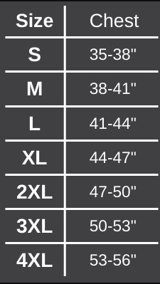 Flag Mens Size Chart
