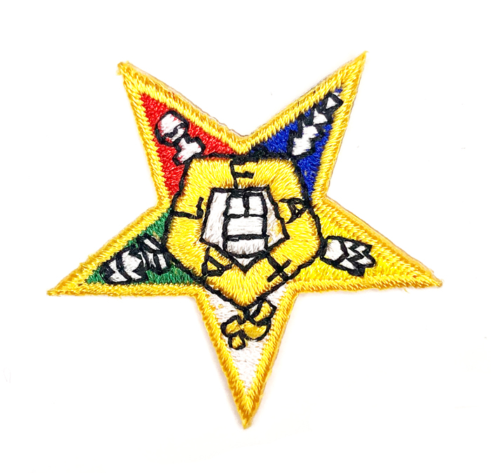 Iron on Patch 4 inches 1 Patch Order of Eastern Star OES 